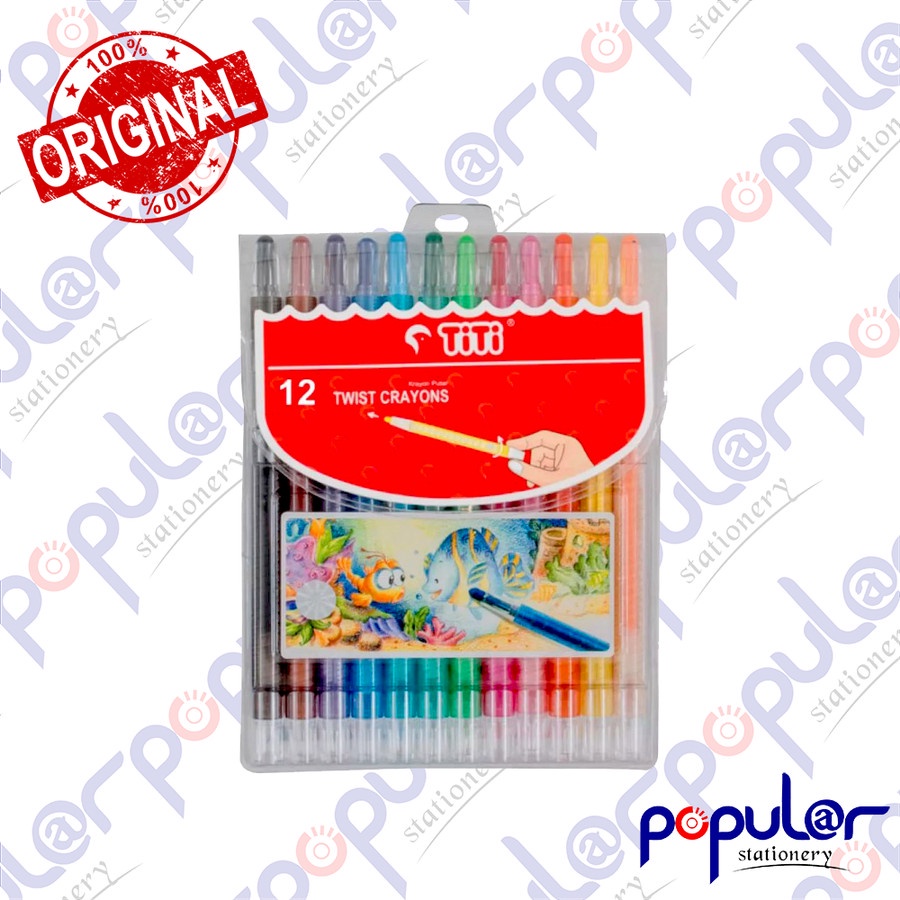 

Crayon Twist Putar Joyko / Titi 12 Colour