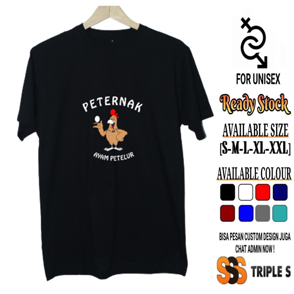 KAOS PETERNAK AYAM PETELUR KAOS PROFESI KEREN