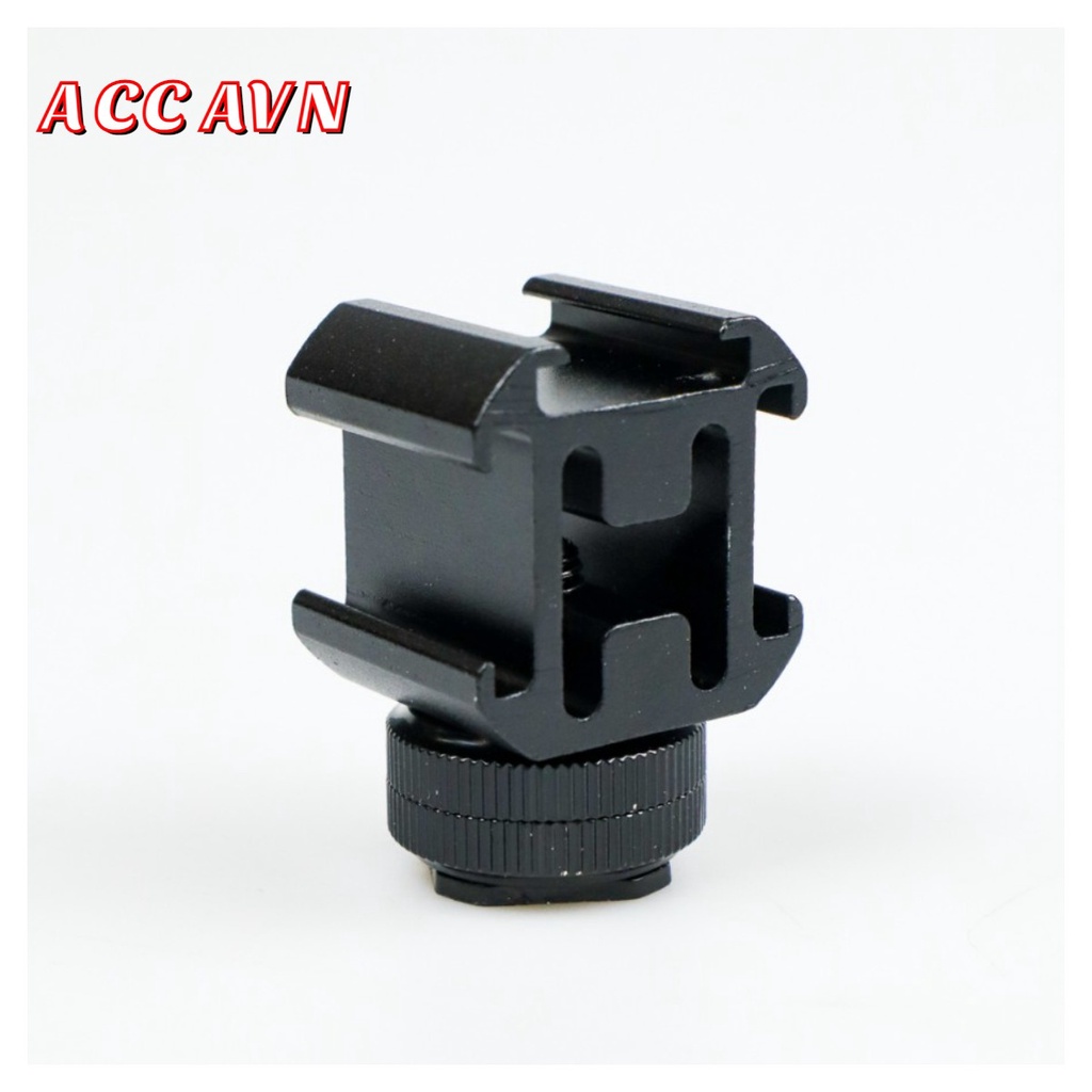 Tambahan Kamera Mount Hot Shoe 3port Three Head Extend 3 Port