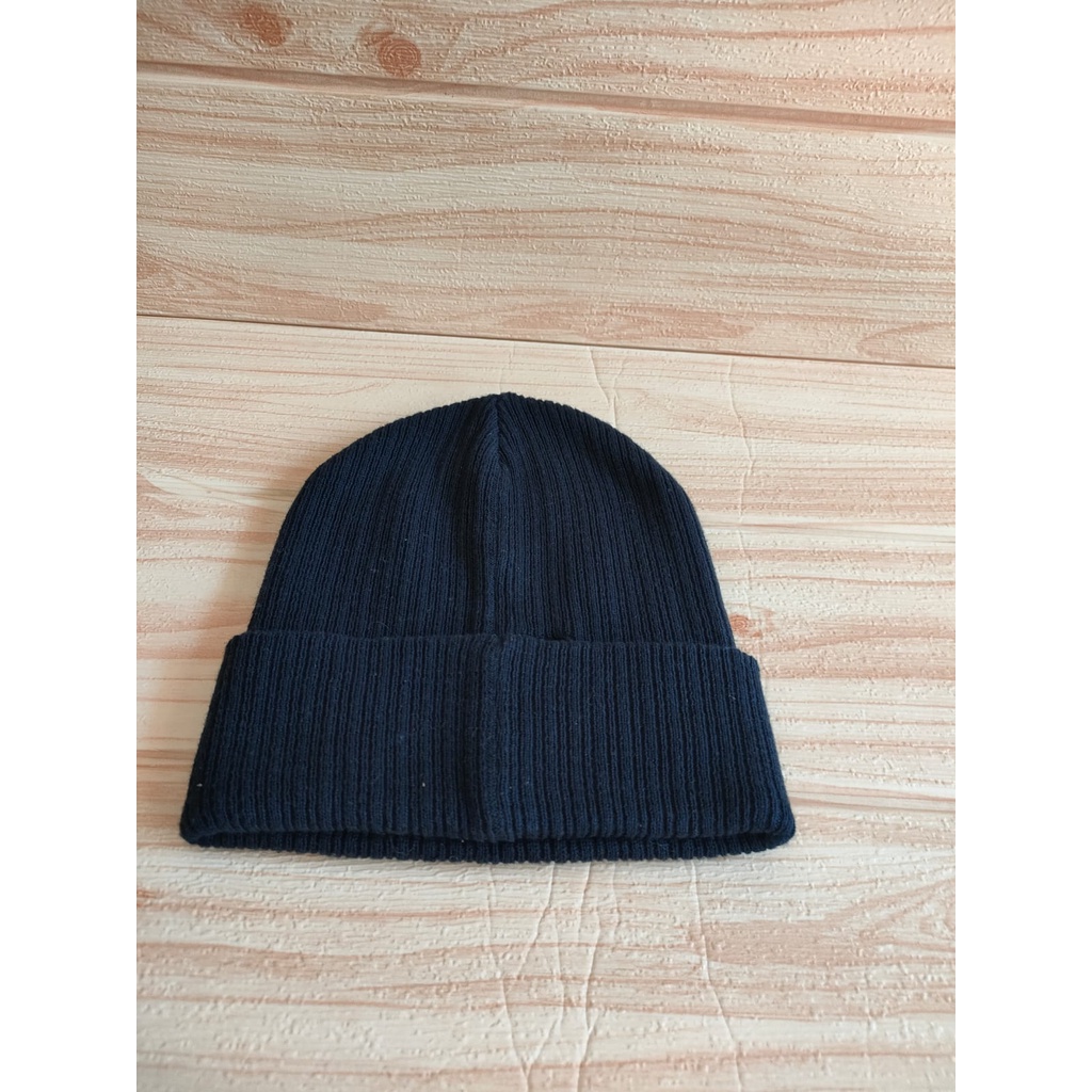 SECOND ZARA topi kupluk rajut