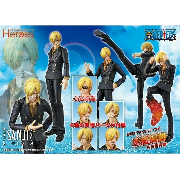 PROMO TERBARU Vah Sanji Variable Heroes Figure One Piece pop fzo luffy ace sabo pvc MURAH MERIAH