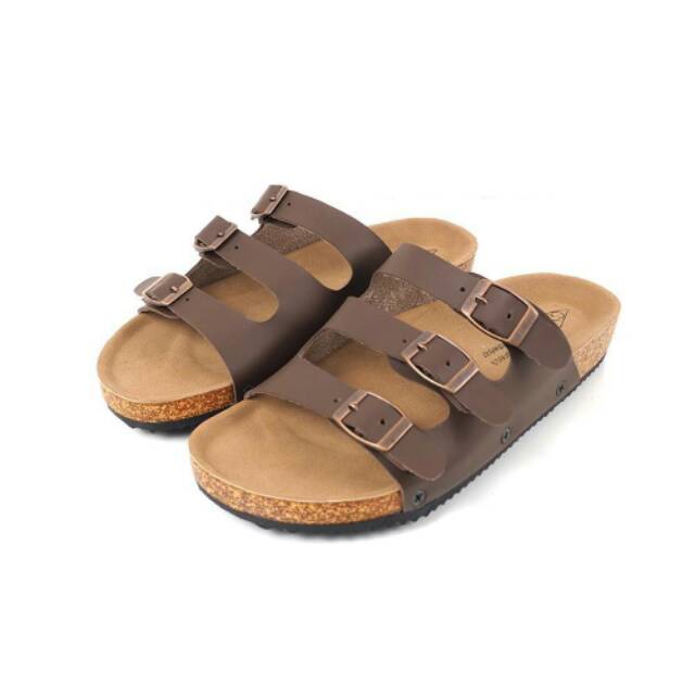 DISC 50% SANDAL KULIT GOODNESS FLOW BROWN