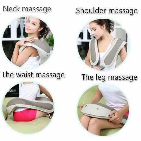 ALAT TERAPI PIJAT PUNGGUNG, BAHU &amp; PINGGANG, CERVICAL MASSAGE SHAWL