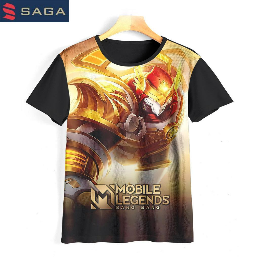 Kaos Anak Mobile Legend Aldous Baju Kartun Tv Animasi Baju 3D Permainan Mobile Legends Aldous 06Ml00