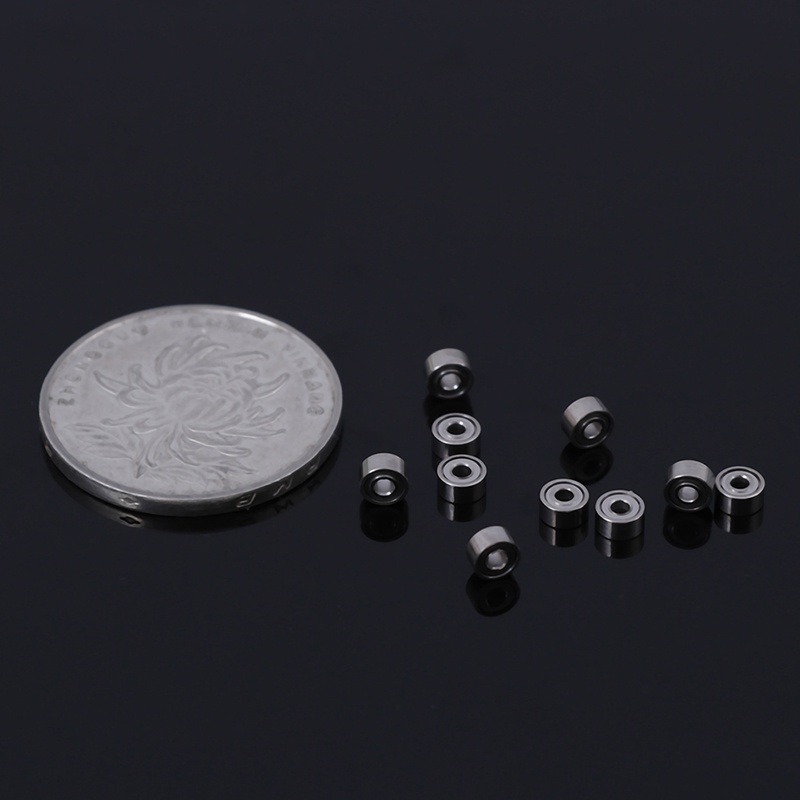 Deid 10Pcs 681XZZ Bola bearing Miniatur Ukuran 1.5x4 X 2mm Untuk Fidget spinner