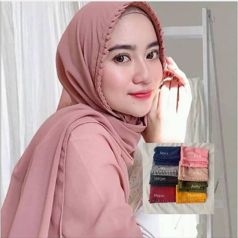 Part 1 Pasmina Tali Rempel KCB Ceruti Babydoll | 1 KG Muat 7 Pcs