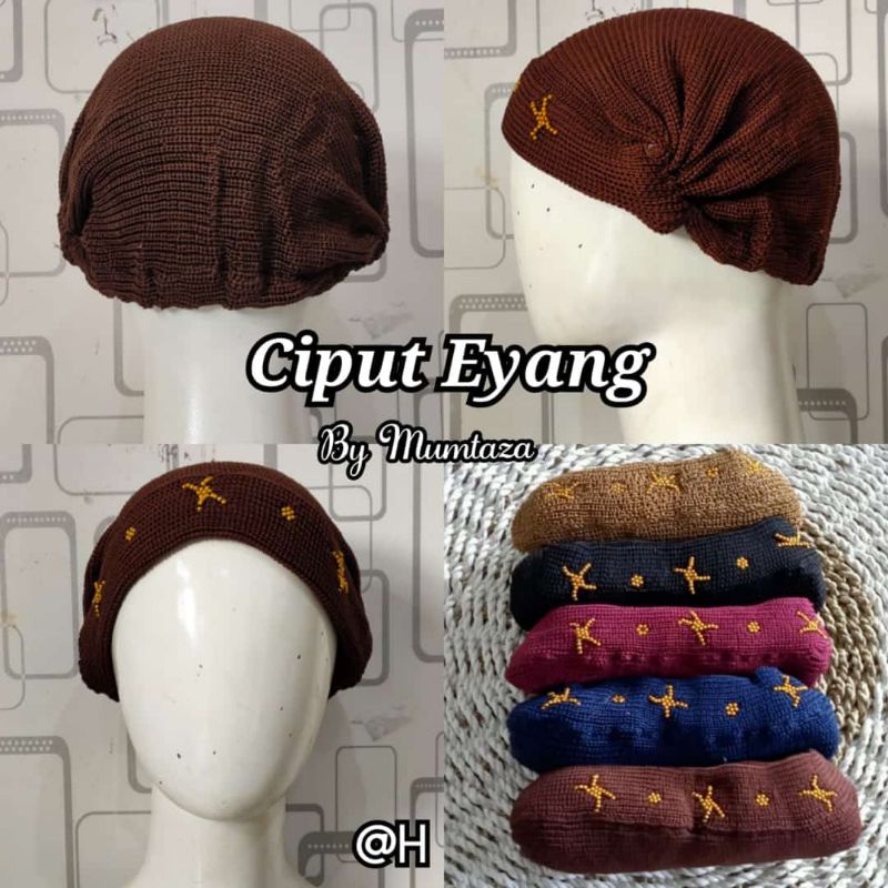 Ciput Eyang Tanpa Topi, Ciput Eyang Mutiara, Topi Eyang Rajut, Ciput Rajut uti