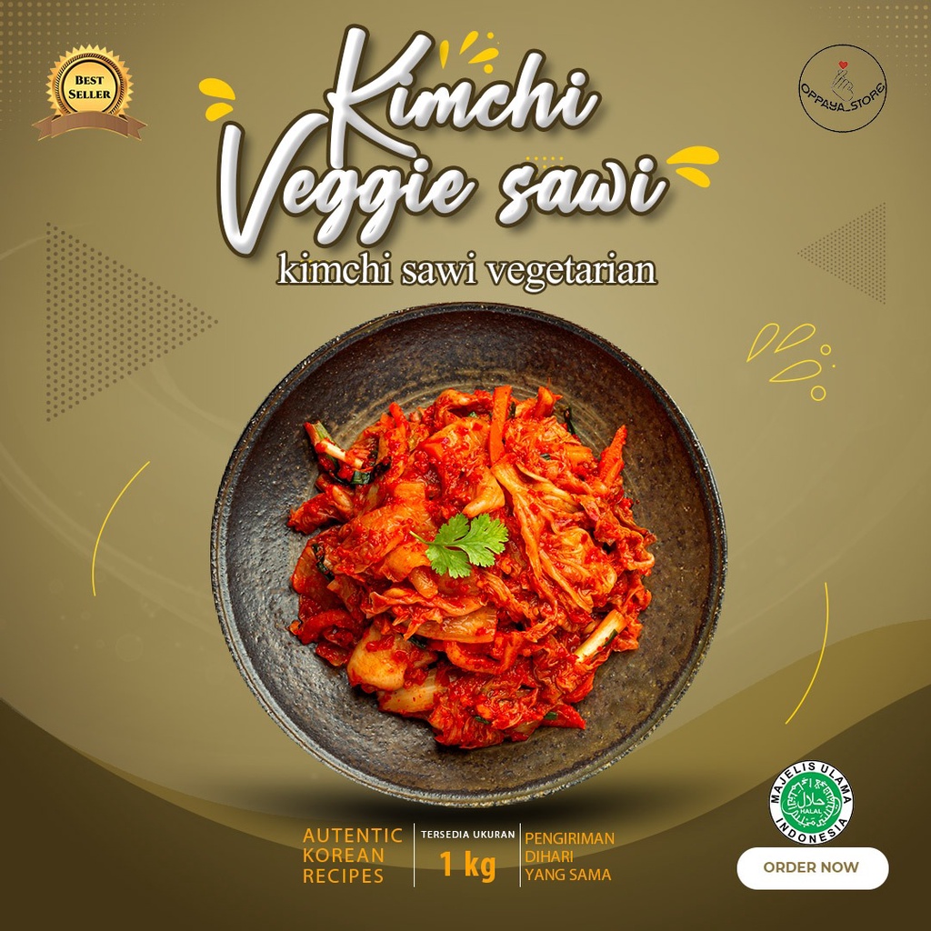 

Vegetarian Kimchi Korea Sawi 1Kg Veggie Vegan