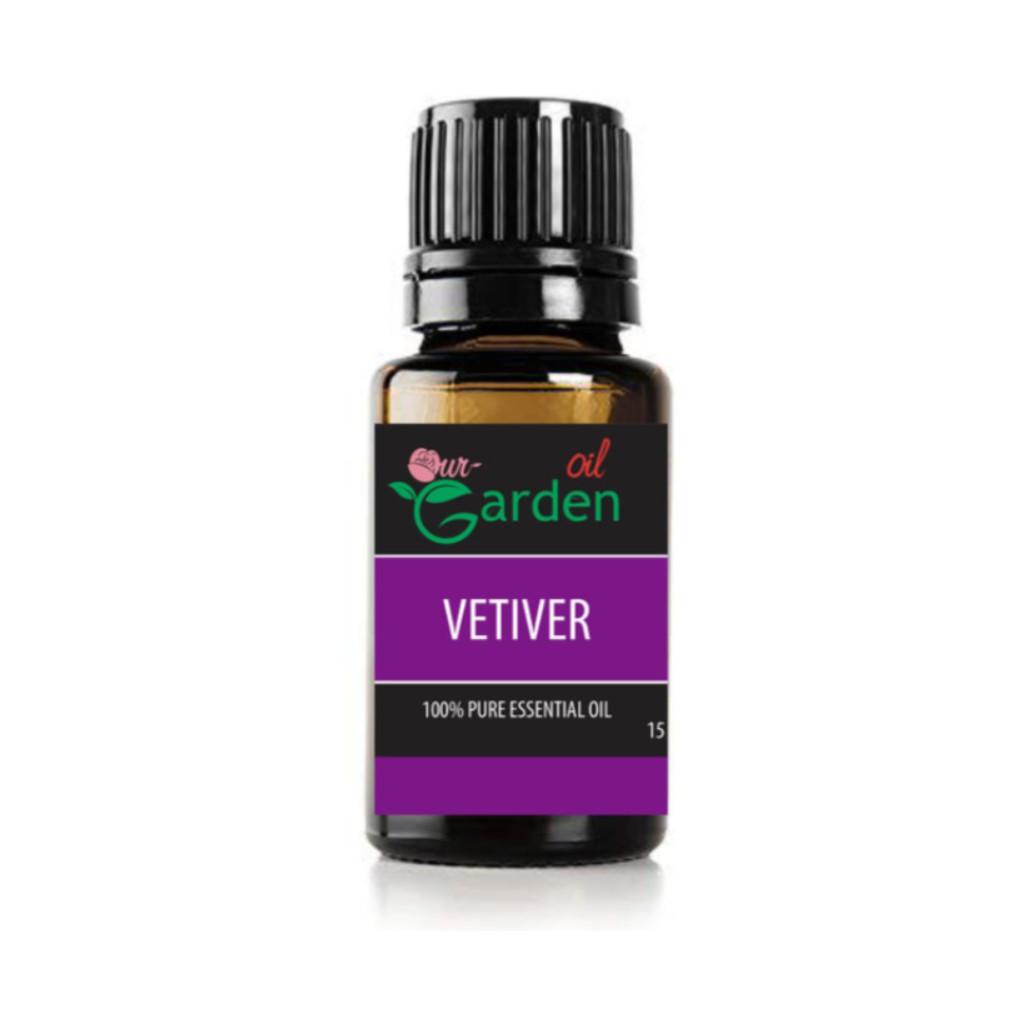 Our Garden Vetiver 15 ml 100% Pure Essential Oil / Water Soluble Aroma Terapi