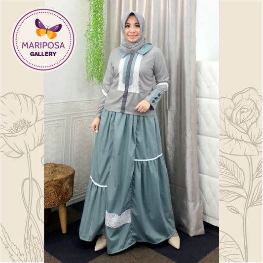 DEURA Busana Muslim Terbaru / Dress Deura / Gamis Deura Original / Setelan Gamis Deura 257 Original