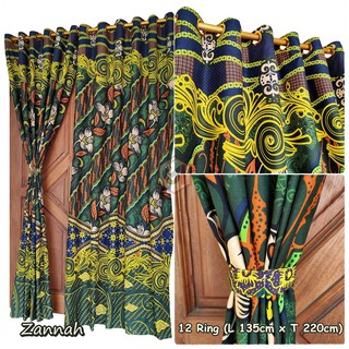  Gorden  Pintu Jendela  Model Smokering 12 Ring Motif Batik 