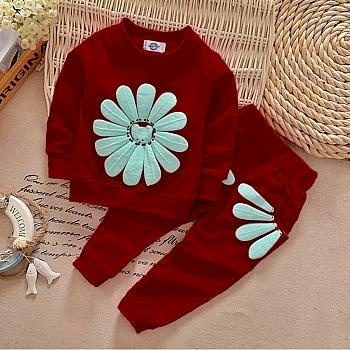 KONOKO Sweater Plus Celana Panjang Anak - V-BB-SET-KID-FLOWER