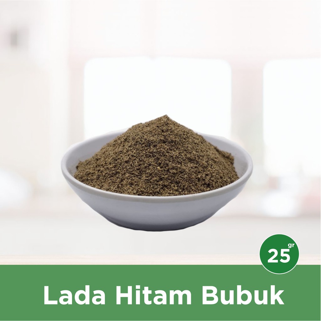 

Lada hitam bubuk Natural, bebas pestisida - 35 gr