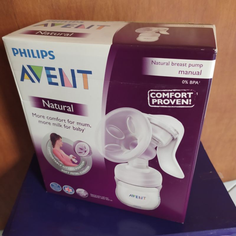 BARANG BARU BUKAN PRELOVED Philips Avent Natural Breast Pump Manual With Natural Bottle - SCF330/20
