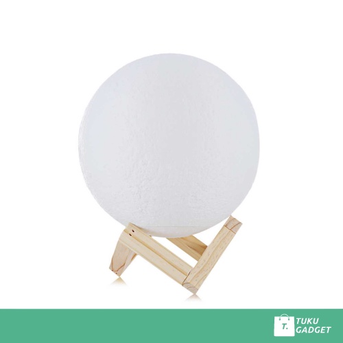 Lampu Tidur Aesthetic Bulan 3D Printed Moon Night Light Lamp