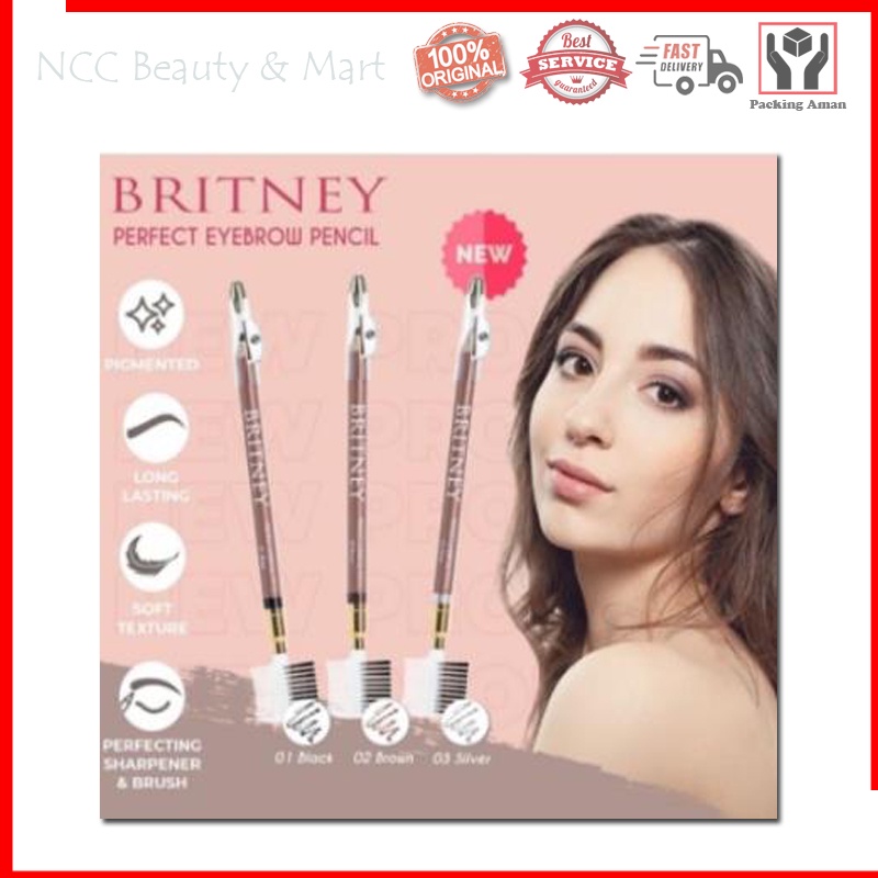 * NCC * Britney Pensil Alis Perfect Eyebrow Pencil Eye Brow by Purbasari