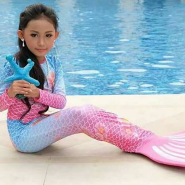 Baju Duyung Baju Renang Mermaid Anak Shopee Indonesia