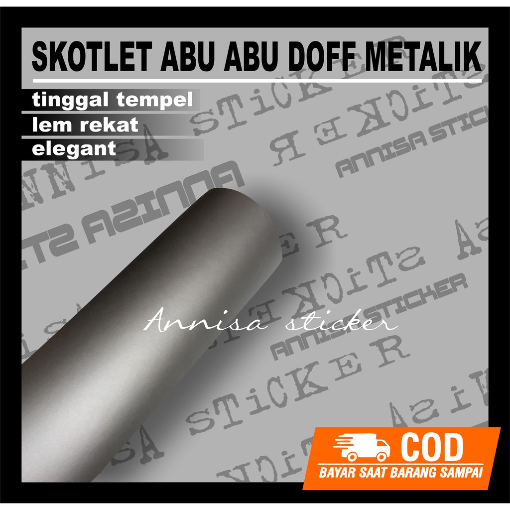 Skotlet Abu Abu grey doff metalic satin