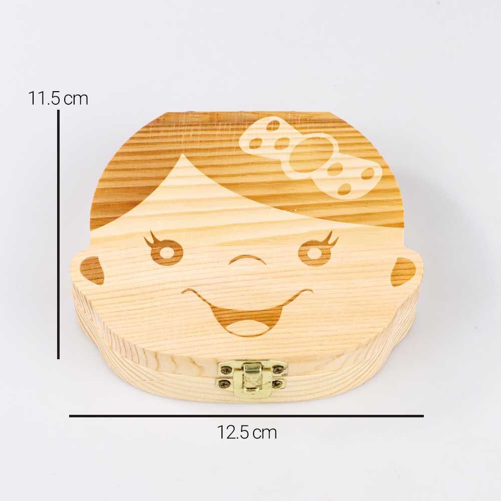 GIJ - Kotak Tempat Gigi Susu Bayi Baby Teeth Wood Box