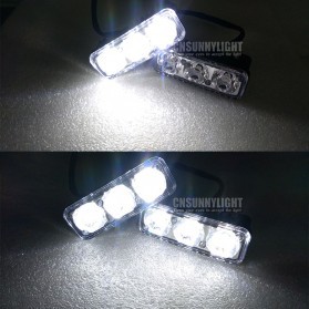 FORAUTO Lampu Mobil Headlight LED Anti Air Car Light Daytime Running Waterproof 1 Pair - 11070 -