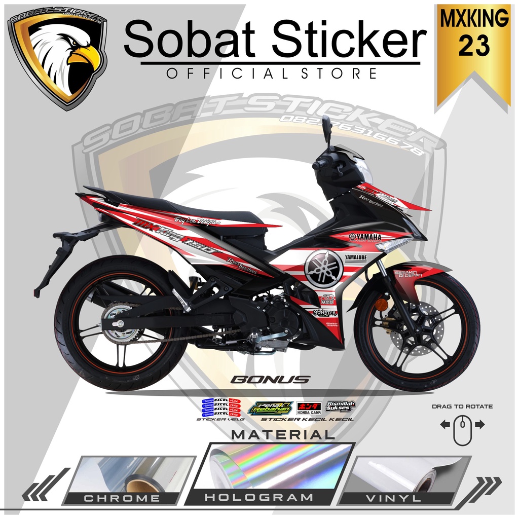 STRIPING MX KING - STRIPING HOLOGRAM YAMAHA MX KING 2015-2022 YAMALUBE