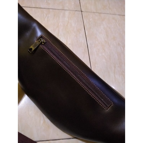 WAIST BAG TAS KULIT SAPI ASLI