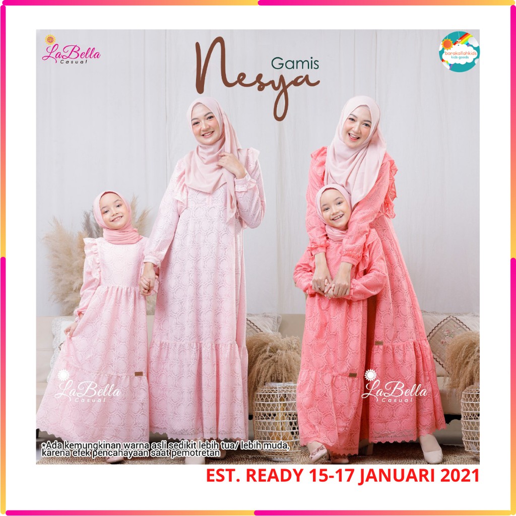 Gamis Couple NESYA by LaBella Gamis Ibu Gamis Anak
