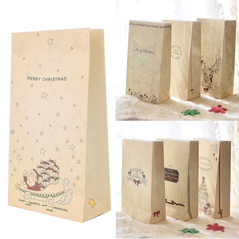 [Christmas Products]Christmas Paper Bags Holiday Gift Bags