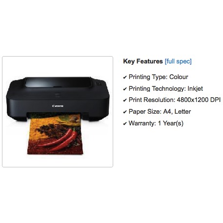 PRINTER CANON PIXMA IP2770