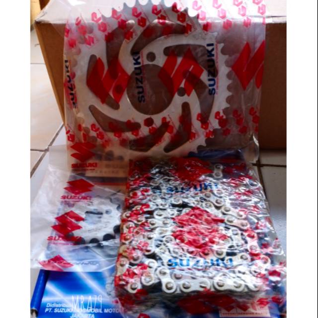 GEAR SET SATRIA FU KARBU TH 2007+2009 UKURAN (14/43/428H-SGP QUALITY)