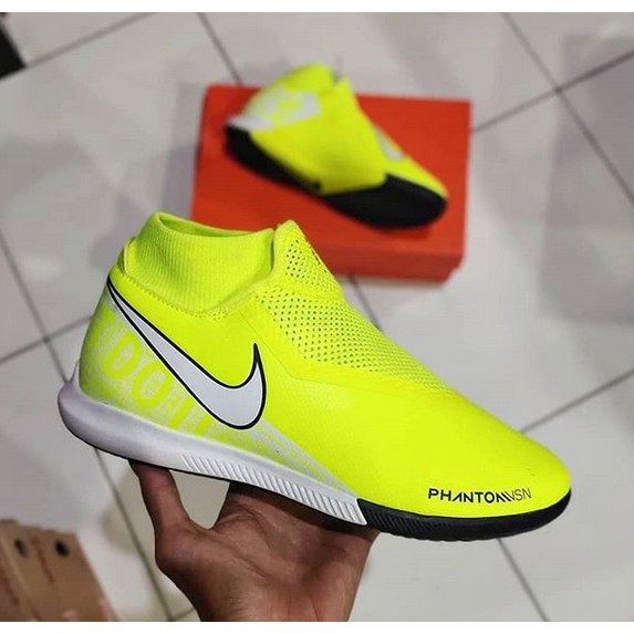 Sepatu Futsal Nike Phantom Vsn Academy DF IC Yellow Volt Original