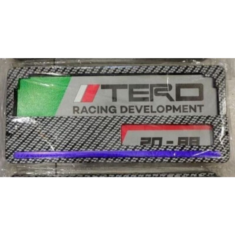Cover plat nomor motor TERD Motif karbon plat nomor motor motif carbon