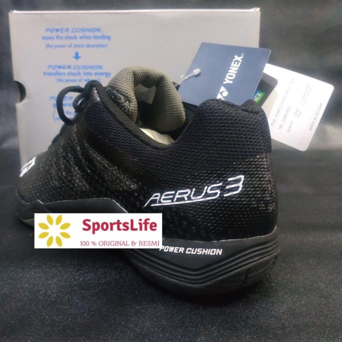 SEPATU YONEX AERUS 3 ORIGINAL HITAM BLACK