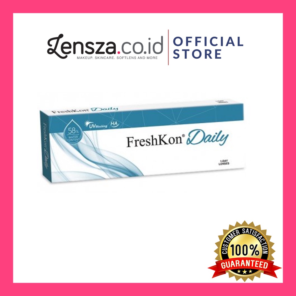 Softlens Freshkon Daily Clear 10pcs / Soflen Bening Freshkon Harian 5 pasang