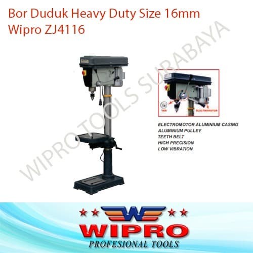 Mesin Bor Duduk Heavy Duty Size 16mm WIPRO ZJ4116