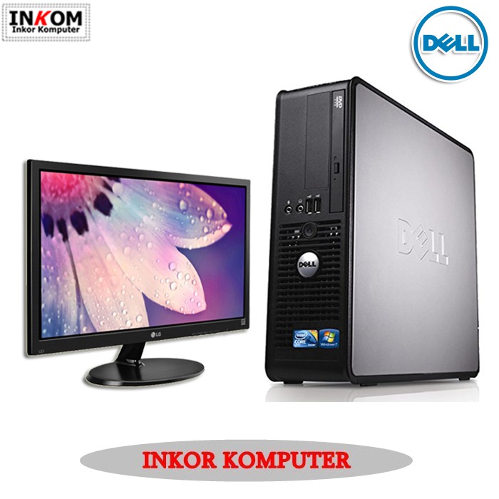 Komputer PC Built Up Dell Optiplex Core 2 Duo Plus Monitor