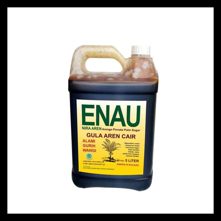 

GULA AREN CAIR ORGANIK ENAU 100% MURNI NIRA AREN KEMASAN 5 LITER KODE 1478
