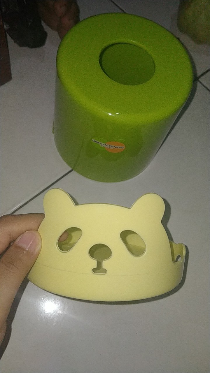 Tempat Tisue Gulung Motif Panda Golden Sunkist(ttb 1043)