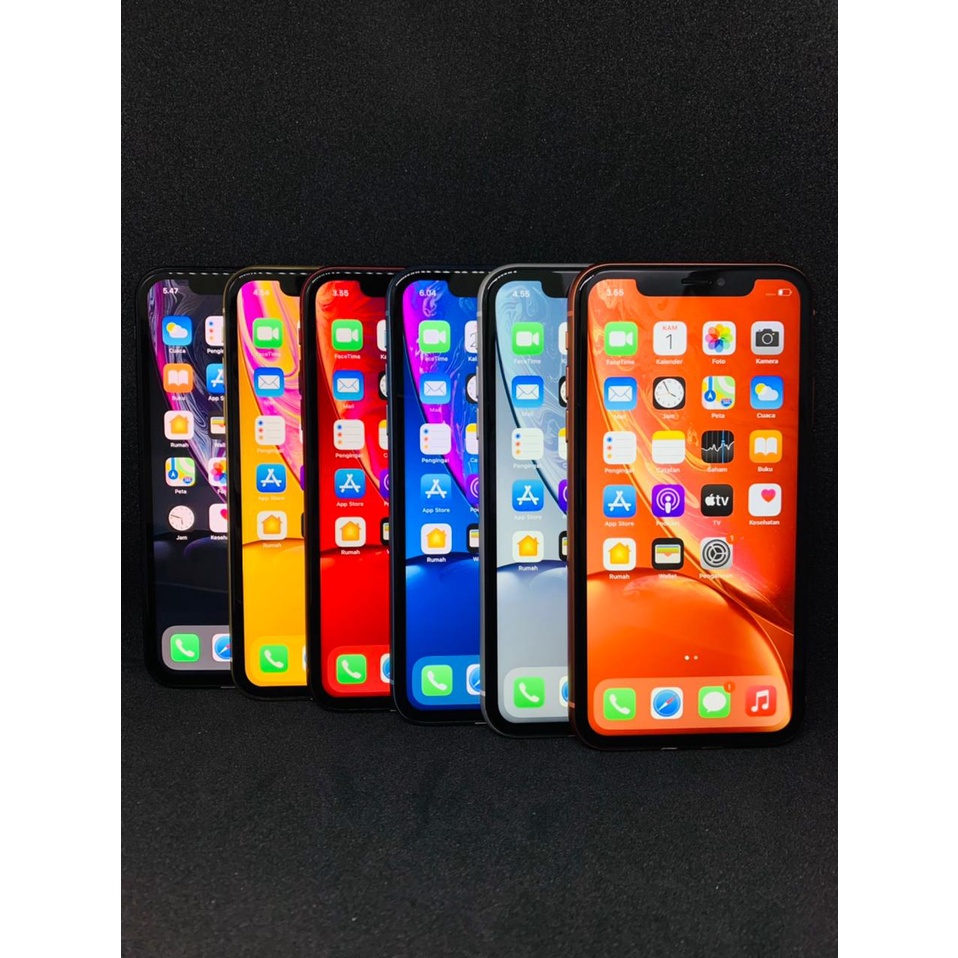 IPHONE XR 64GB 128GB 256GB SECOND MINUS FACE ID FULL SET-1