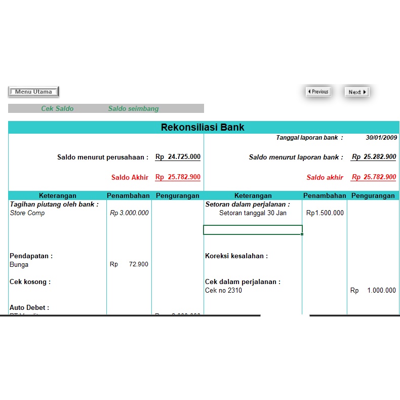 Aplikasi Akuntansi Excel Program Siap Pakai Perusahaan Dan Toko Tbk