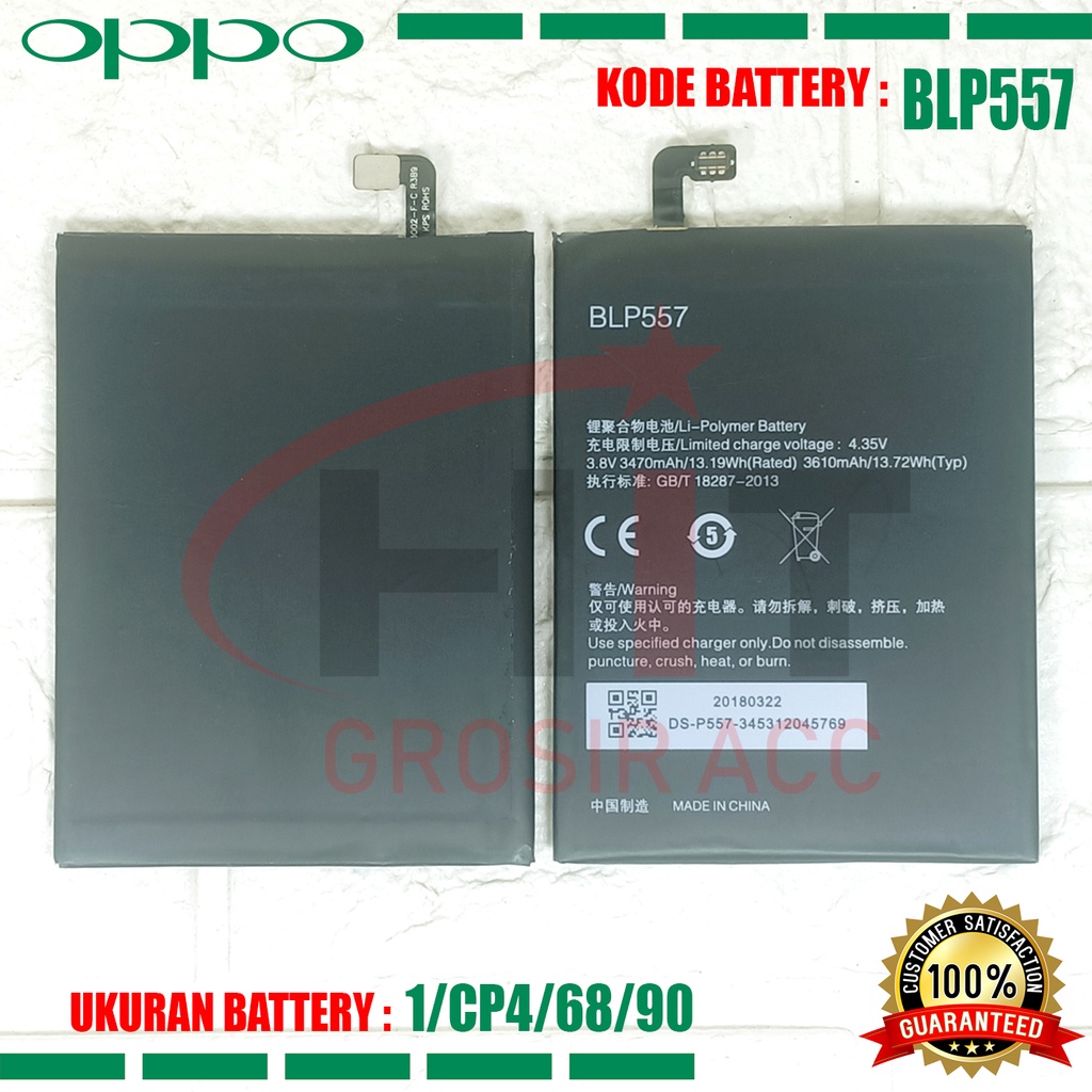 Baterai Battery Original OPPO BLP557 ( N1 , N1T , N1W )