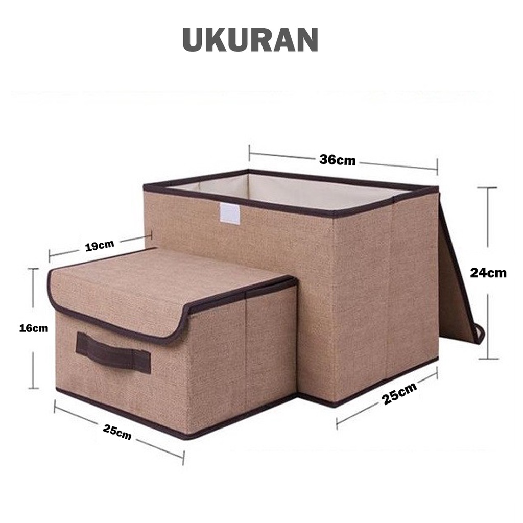 BRGUNIK Box Organizer 2 in 1 Colour Storage Box Tempat Penyimpanan (1pc dpt 2box) R583