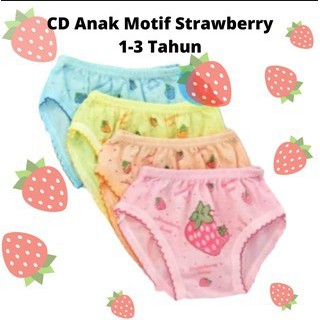 Celana Dalam Anak Murah Motif Strawberry -ALEXA