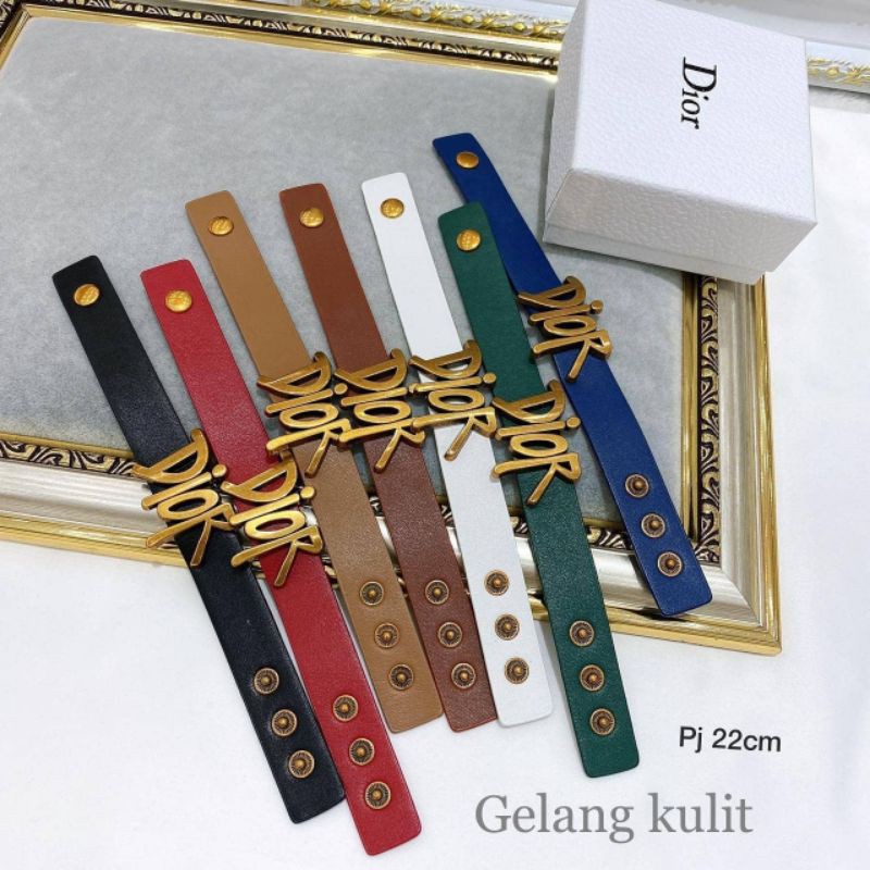 Restok Gelang Kulit Branded Band Premium Quality bahan kulit halus 717