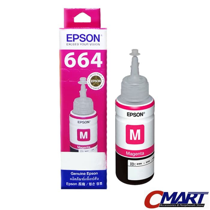 

Tinta Botol Epson Original Ink T664 L100 L200 L120 L210 L220 - MAGENTA