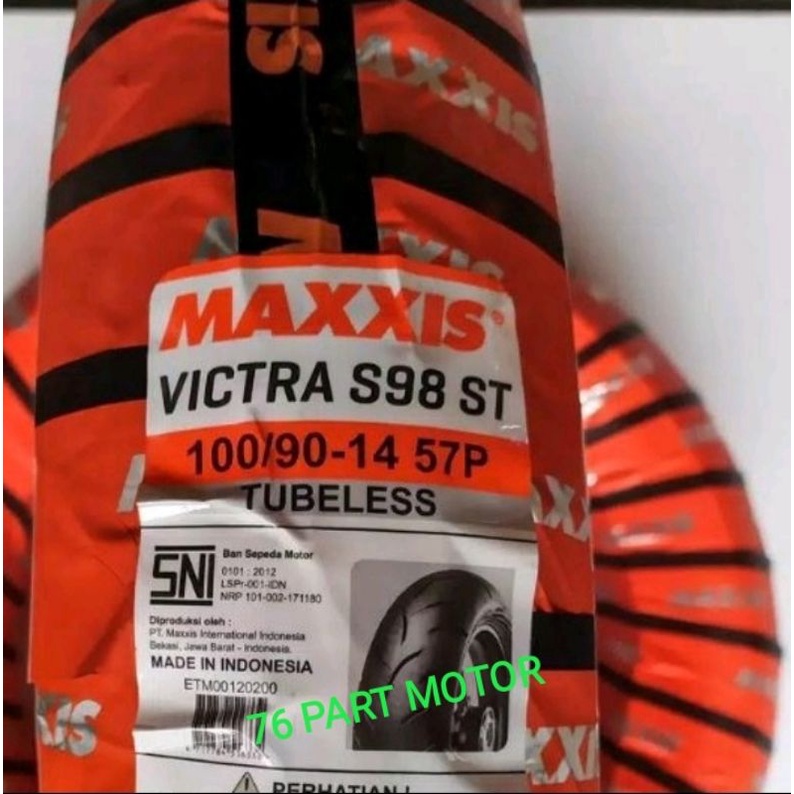 BAN TUBELESS MAXXIS VICTRA 140/70 .14 FREE PENTIL