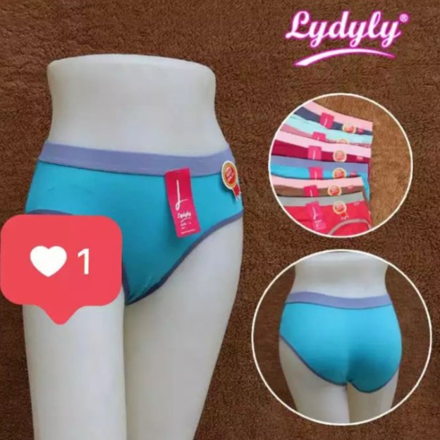 12 Pcs CD Lydyly Karet Lebar LD 056 | Celana Dalam Wanita Dewasa | LD056 Perempuan Pakaian Dalam ABG Remaja | Sguna Grosir Lusinan