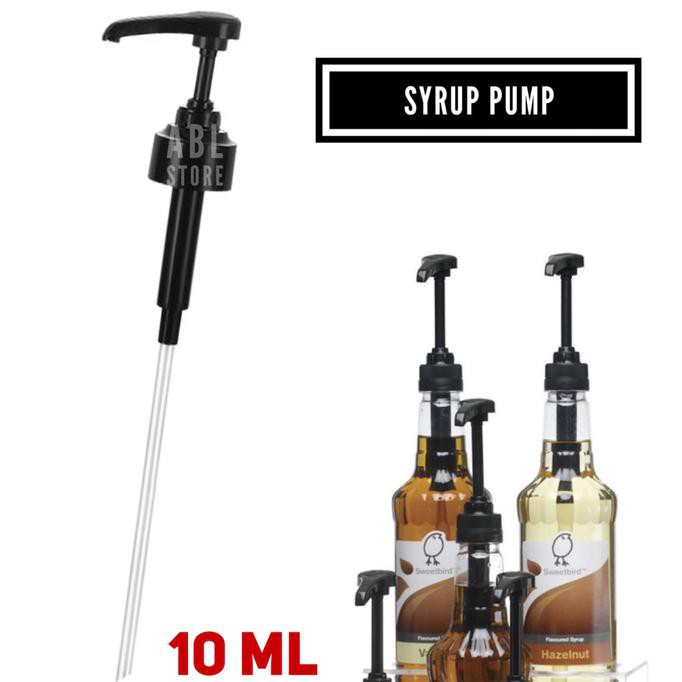 Pompa syrup, syrup pump, pump syrup, takaran syrup, penakar sirup