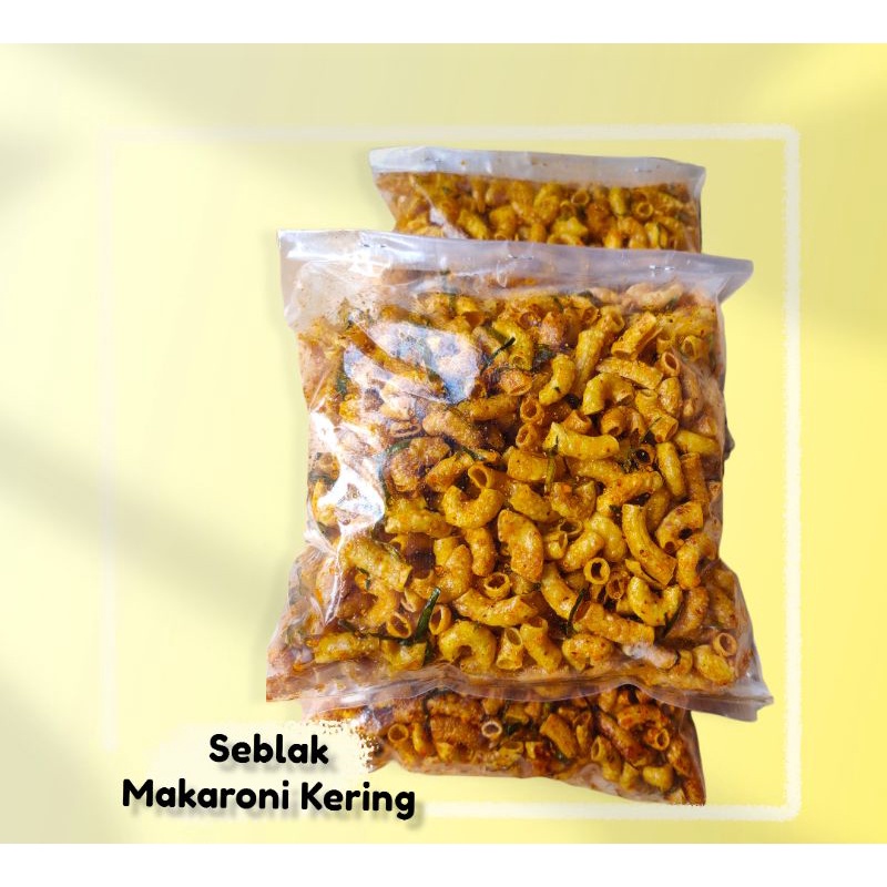 

Seblak Makaroni Kering Gurih Renyah Cemilan Kriuk Oleh-Oleh Bandung