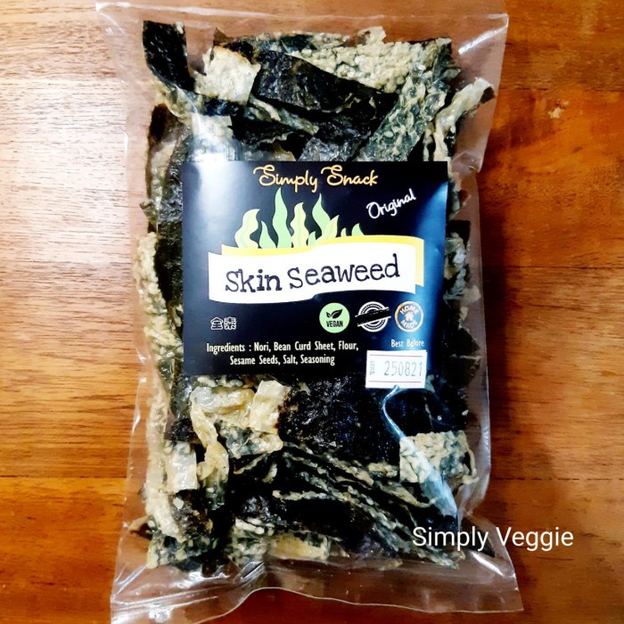 

Q121Sa Vegetarian Skin Seaweed Mentah 170G / Kerupuk Seaweed Vegan Mentah D51qs44